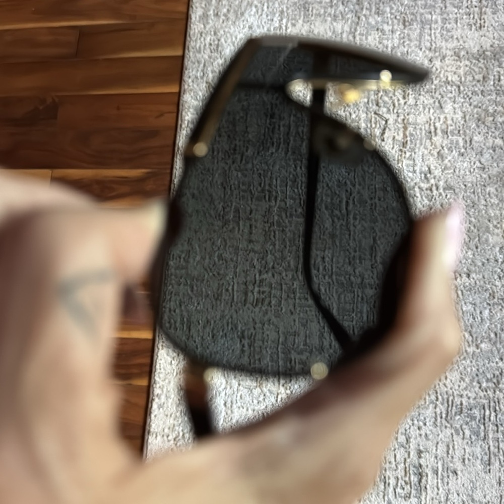 Versace Sunglasses with Black Lenses and Gold Trim - Picture 4 of 11